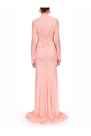 Abito lungo a maniche lunghe color pesca DAVID KOMA | RE26DK71DLPEACH